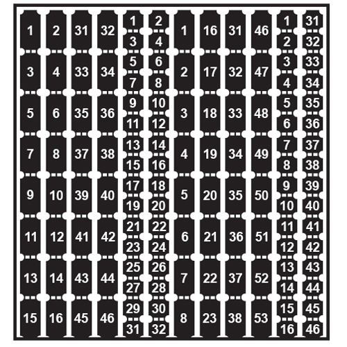 Product image for Siemens NBK03A STICK-ON NUMBERS 121 THR