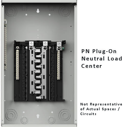 Product image for Siemens PN4040L1200 200A Main Lug / Convertible Load Center, 40 Spaces / 40 Circuits, 1Phase 3Wire 120/240V, Aluminum Bus, NEMA-1, Gray