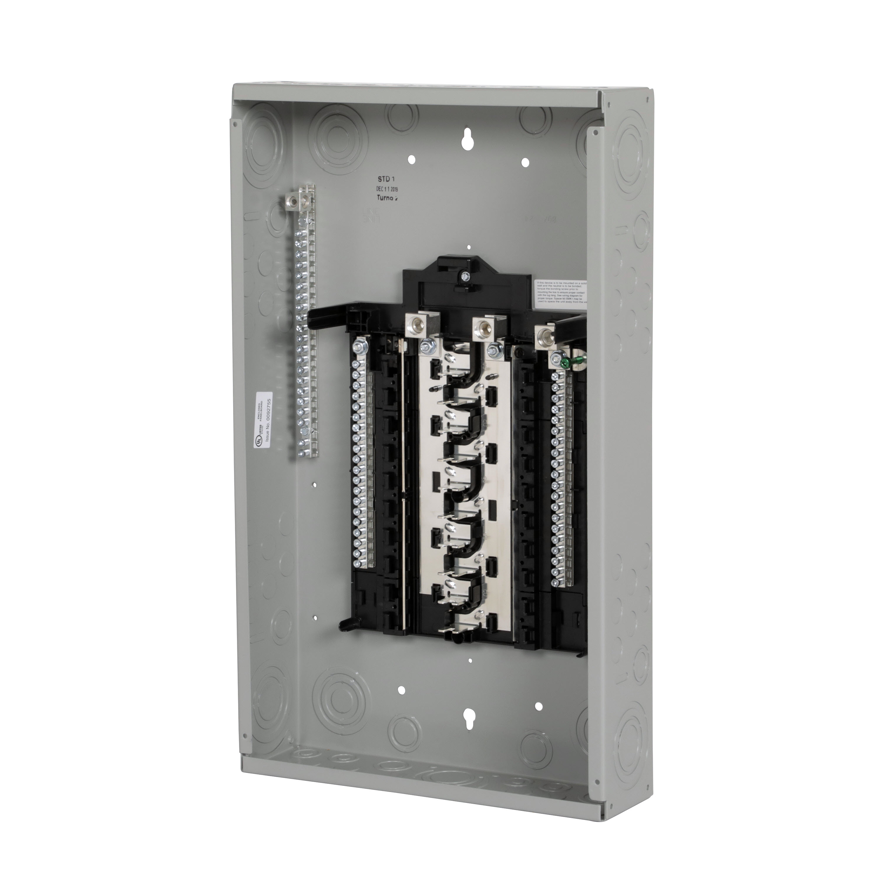 Product image for Siemens PN2040L1150C 150A Main Lug / Convertible Load Center, 20 Spaces / 40 Circuits, 1Phase 3Wire 120/240V, Copper Bus, NEMA-1, Gray