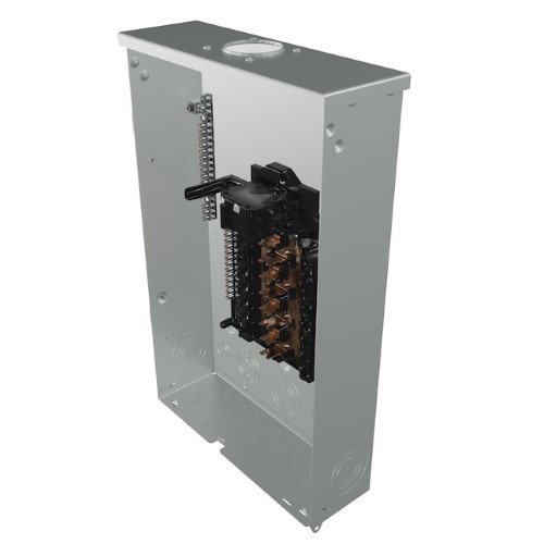 Product image for Siemens PNW1632B1100C 100A Main Breaker / Convertible Load Center, 16 Spaces / 32 Circuits, 1Phase 3Wire 120/240V, Copper Bus, NEMA-3R, Gray