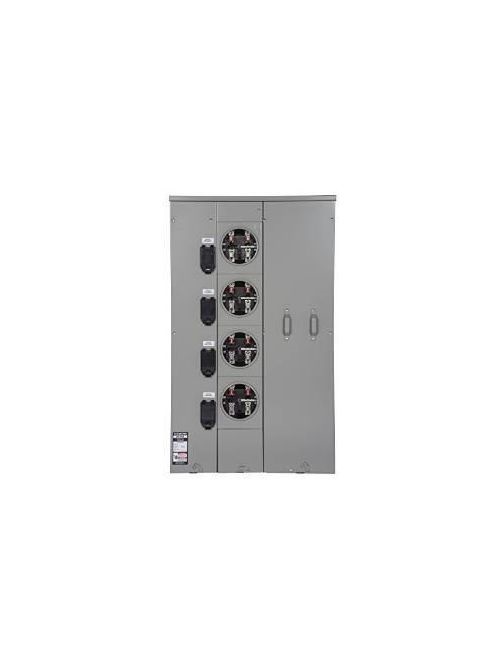 Product image for Siemens WEPK4611 Low Voltage, Meter Center, 120/240 VAC, 400A, 1 Phase, 3 Wire Overhead/Underground, 6 Sockets
