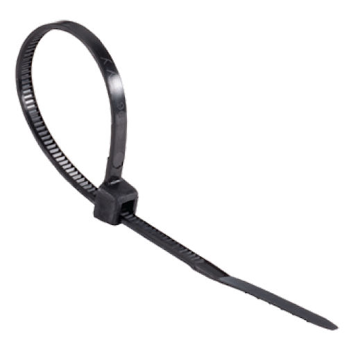 Product image for Southwire BR14L0-C 14.6" Black UV Cable Tie, Indoor/Outdoor, 120lb Tensile Strength (100/Bag)