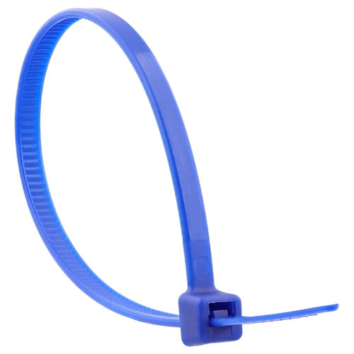Product image for Southwire BL5I6-M 5.7" Blue Cable Tie, Indoor, 40lb Tensile Strength (1000/Bag)