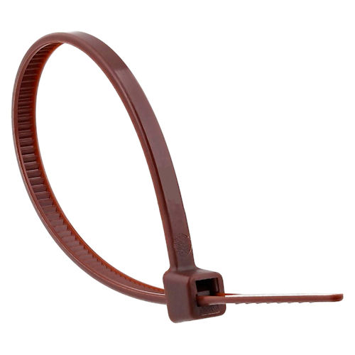 Product image for Southwire BL4M1-C 4.1" Brown Cable Tie, Indoor, 18lb Tensile Strength (100/Bag)