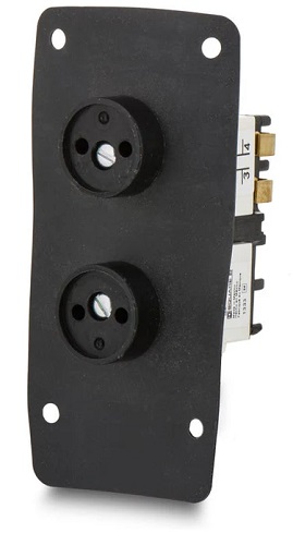 Product image for Square D 9001BOC368 600 VAC 5 Amp 2NO 2NC Screw Clamp Terminal Push Button Control Station Contact Block Assembly