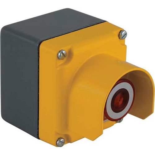 Product image for Square D 9001KYG1Y1 30 mm 1-Hole 1-Row Vertical Die-Cast Zinc NEMA 1/3/4/13 Control Station Enclosure