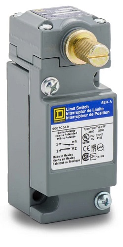 Product image for TES 9007C54A 600 Volt 10 Amp 1NO 1NC Wobble Stick Delrin Plug-In Heavy Duty Limit Switch