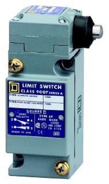 Product image for TES 9007C54GY1848Y203 600 VAC 10 Amp 1NO 1NC Side Plunger Plug-In Heavy Duty Limit Switch