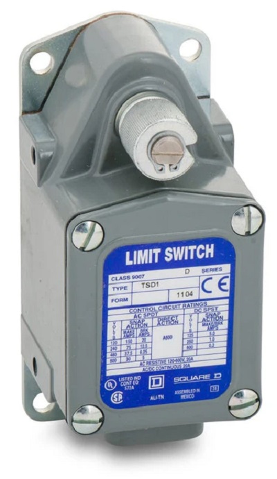 TES 9007TSD1 600 VAC/VDC 12 Amp SPDT Die-Cast Zinc Spring Return Severe/Extra Heavy Duty Limit Mill Switch