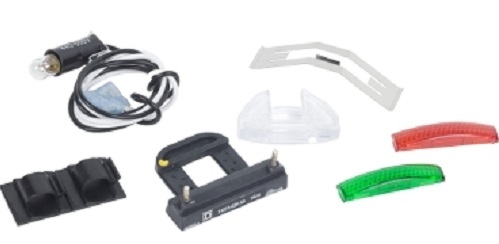 Product image for Square D 9999SP13R 2/3-Pole 120 VAC NEMA 1 Red Contactor/Starter Pilot Light Kit