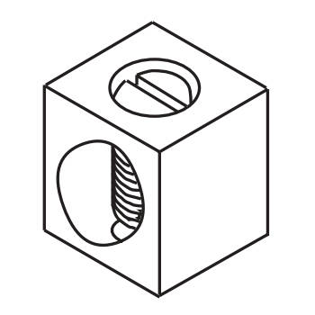 Product image for Square D AL100FD 12 to 2/0 AWG Copper or 14 to 2/0 AWG Aluminum Circuit Breaker Mechanical Lug Kit