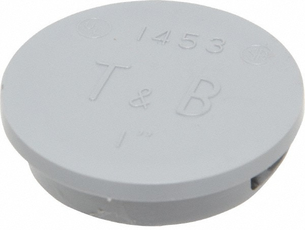 Product image for Thomas & Betts 1453 1" Knockout Plug, Thermoplastic