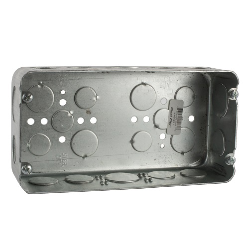 Product image for Steel City H3BD-3/4-1 3-Gang Deep Box with 1 and 3/4 Inch Knockouts