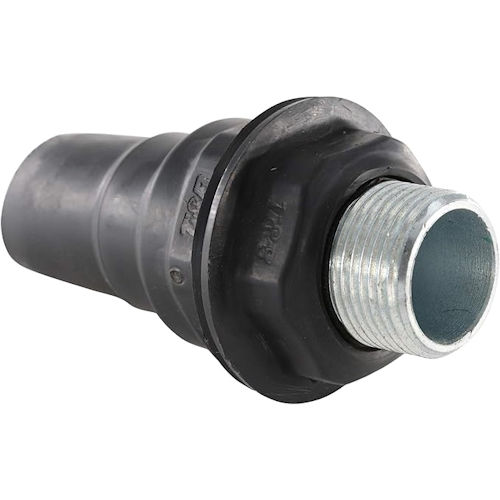 Product image for Ocal UNY1005-G 4" PVC-Coated Male Conduit Union, Explosion-Proof, Dust-Ignition-Proof, Steel - Gray