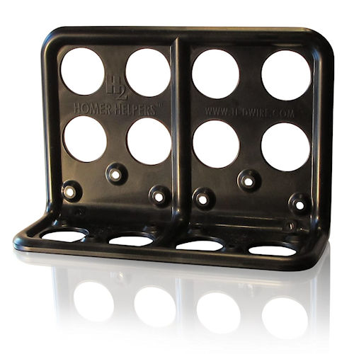 Product image for Ti-D Wire H2-001 H2 Homer Helper's Multi-Cable Support, Molded Plastic, 1-1/4" Hole Size, 8-1/8" x 5-1/2" x 3"