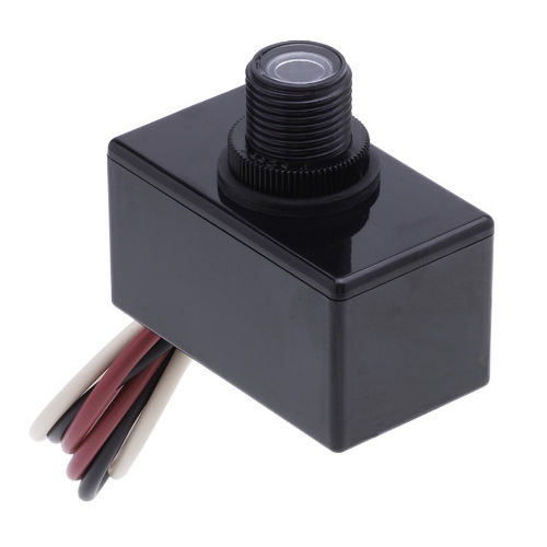 Product image for Tork ZB124 Zero-Cross Button Type In-Post Photocontrol, 105-305VAC, 1000W Tungsten 1800VA Ballast, 8A Electronic Ballast (LED)