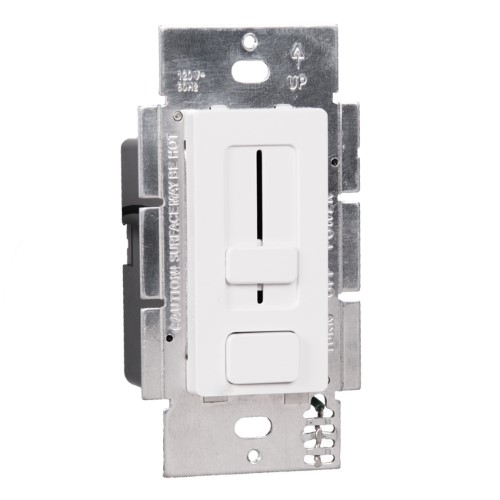 Product image for WAC Lighting EN-D24100-120-R LED Driver & In-Wall Dimmer Switch, Single-Pole 120V, On/Off Push Switch, w/ 3 Color Face Places (Dark Brown, Light Almond, White)