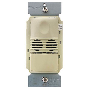Product image for Wattstopper DSW-100-I 120/277 VAC Ivory Dual Technology Wall Switch Sensor