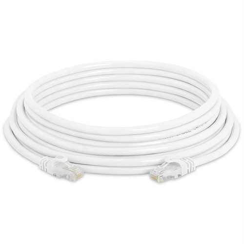 Product image for Wattstopper LMRJ-P100-W 24AWG 4pr Plenum Rated DLM Local Network Cable, 100ft Length, RJ45 Connectors, White Jacketed