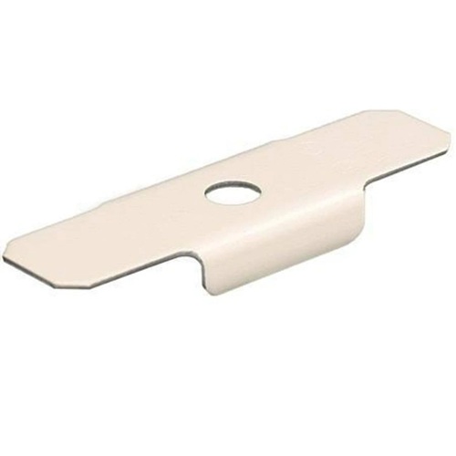 Product image for Wiremold 5703WH 2-1/2" White Steel 1-Channel Raceway Supporting Clip