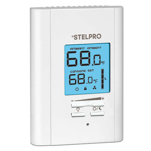 Product image for Stelpro STE302R2W+ 240V 3000W 12.5a White Non-Programmable Electronic Thermostat