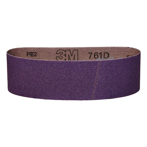 Product image for 3M 81395 3" x 18" Cloth Belt 761D, Y weight Filmlok, 80 (5ea/inner - 25ea/case)