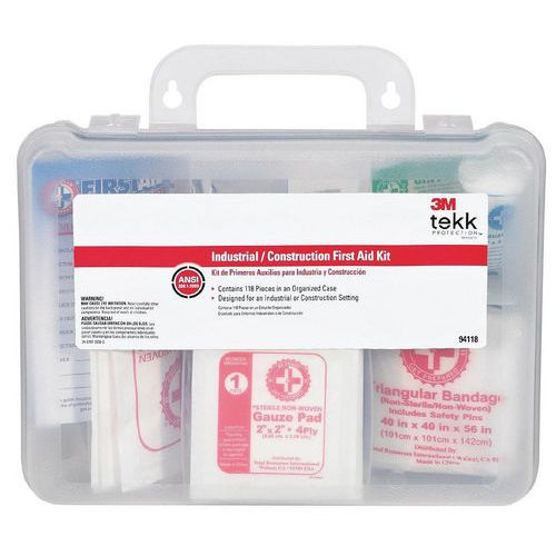 3M 94118-80025T Tekk 118-Piece Protection Construction/Industrial First Aid Kit 3M 94118-80025T Tekk 118-Piece Protection Construction/Industrial First Aid Kit