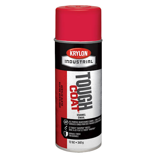 Product image for Krylon A01101007 Industrial Tough Coat Acrylic Enamel Spray Paint, Cherry Red (Formerly S01101)