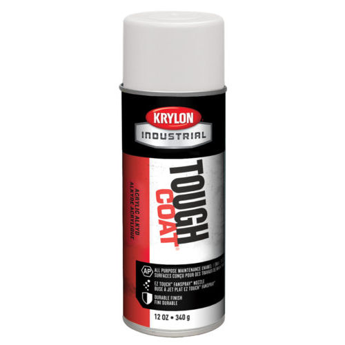 Product image for Krylon S01800 12 oz OSHA White Tough Coated Industrial Acrylic Enamel Paint