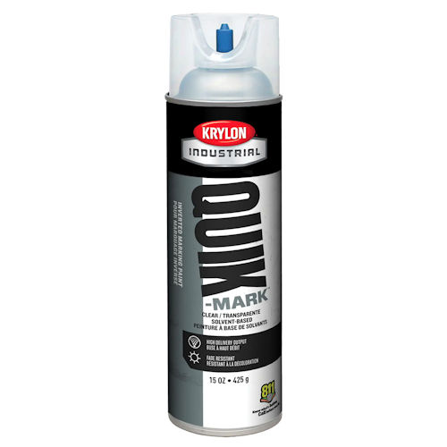 Product image for Krylon A03600007 Industrial, Quick-Mark, Solvent Based, Inverted Marking Paint, (20 OZ.) Solvent Clear
