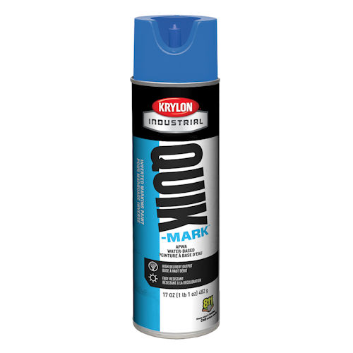 Product image for Krylon S03903 17 oz Blue Water Based Industrial Inverted Marking Paint