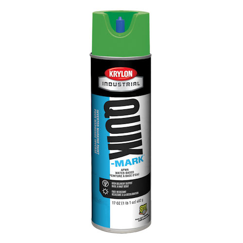 Product image for Krylon S03904 17 oz Green Water Based Industrial Inverted Marking Paint