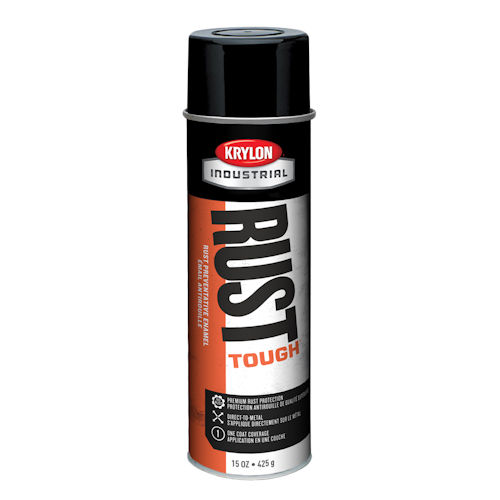 Product image for KRYLON R00799 Industrial Rust Tough Acrylic Enamel Gloss Black