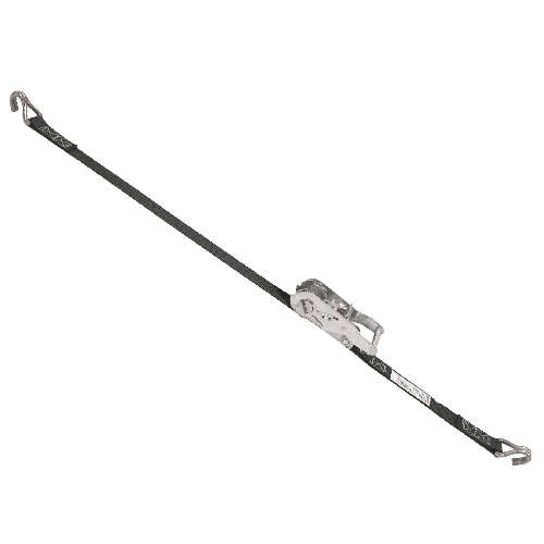Product image for Lift-All 60101 Load Hugger™ Tie-Down Assembly, 1" x 10ft, U-Hook Ratchet Buckle, 2100lb Strength
