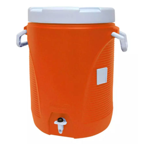 Product image for Rubbermaid 1840999 5-Gallon Insulated Cold Beverage Cooler w/Dispenser Spout, Orange