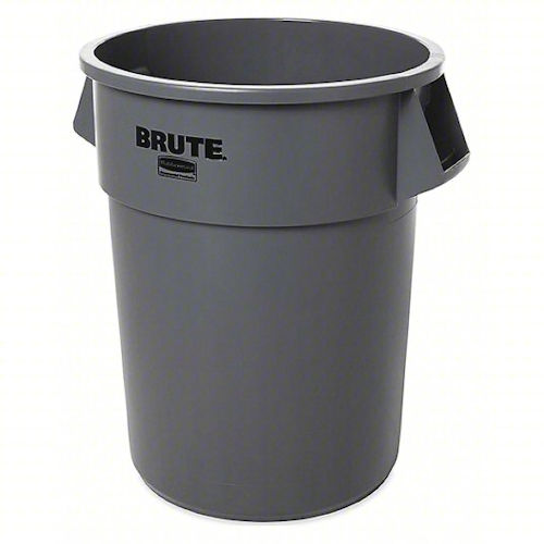 Product image for Rubbermaid RCP265500GY BRUTE® 55-Gallon Heavy-Duty Waste Container, No Lid - Gray