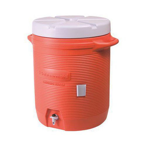 Product image for Rubbermaid FG16100111 10-Gallon Insulated Water / Beverage Container, Plastic - Orange