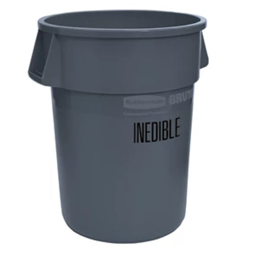 Product image for Rubbermaid FG264356GRAY BRUTE® 44gal Food Handling Container, Plastic, Gray