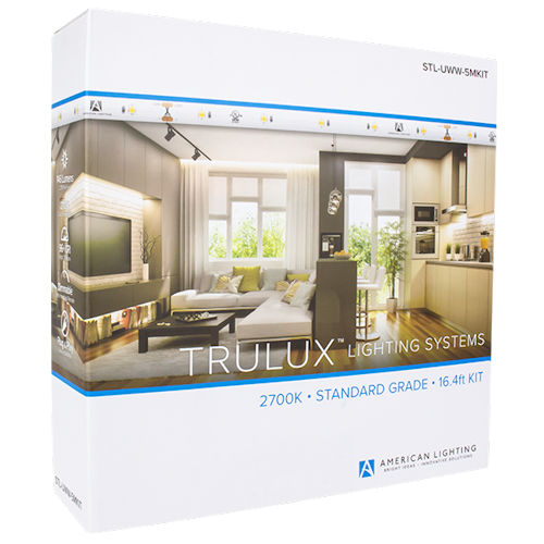 Product image for American Lighting STL-WW-5MKIT Trulux™ Standard Grade Tape Light Kit, 16.4ft, 3000K 24V