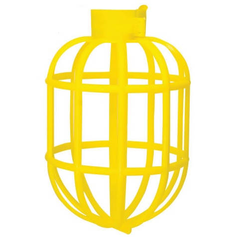 Product image for Bergen BC200 Yellow Plastic Bulb Protector Universal Replacement Cage, 150W Max