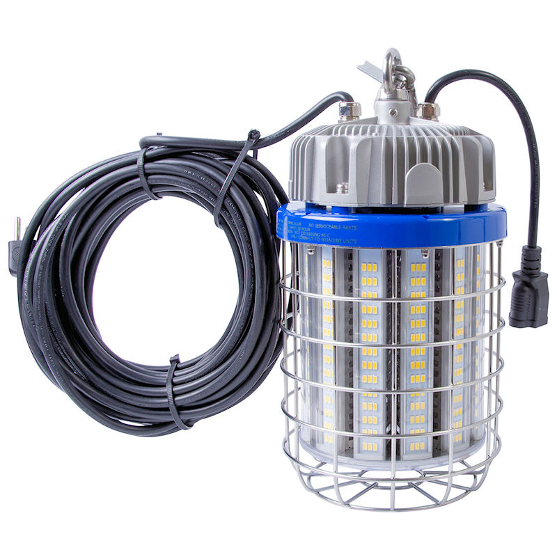 Product image for Bergen K5150 150W LED Temporary High Bay Work Light, IP65, 20,250 Lumens, 5000K, 100-277V, 10ft Daisy Chain Power Cable