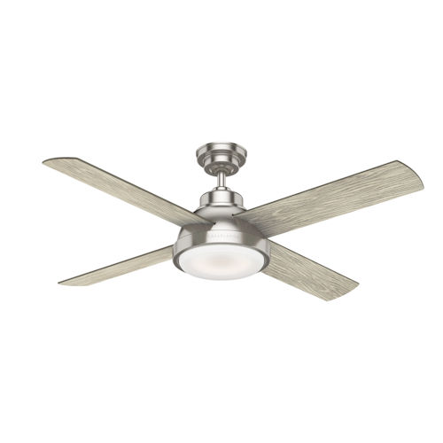 Product image for Casablanca 59433 54" LEVITT Ceiling Fan / Light - Brushed Nickel