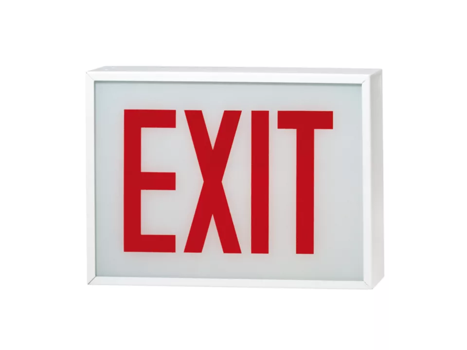 Product image for Cooper Lighting 004215SP Sure-Lite Exit Sign, CHX Series, Right Arrow, Red/White