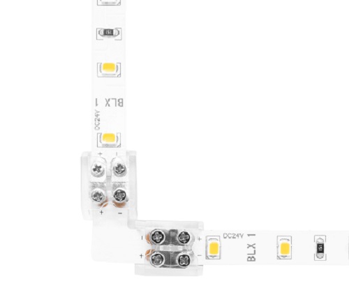 Product image for DIOLED DI-TB8-90-TTT-1 TAPE LIGHT 90 DEGREE CORNER CONNECTOR