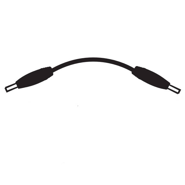 Product image for GM Lighting GMC-MM-3-W 3" Male to Male Cable Connector, White