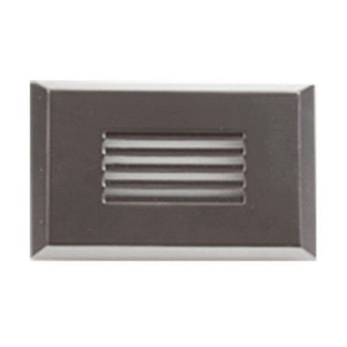 Product image for GM Lighting GSL-LH-BN 120V LED Step Light, Horizontal Louvered, 145 Lumens, 3000K, Brushed Nickel Finish