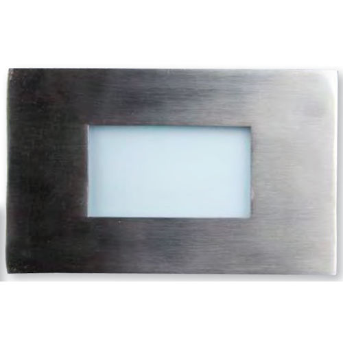 Product image for GM Lighting GSL-O-BN 120V LED Step Light, Horizontal/Vertical, 145 Lumens, 3000K, Brushed Nickel Finish