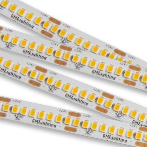 Product image for GM Lighting LTR-S-24V-2.5W-35K-100 2.5W Spec Series Flexible LED Tape Light, 24VDC, 3500K, w/ Adhesive Backing, 100ft Reel