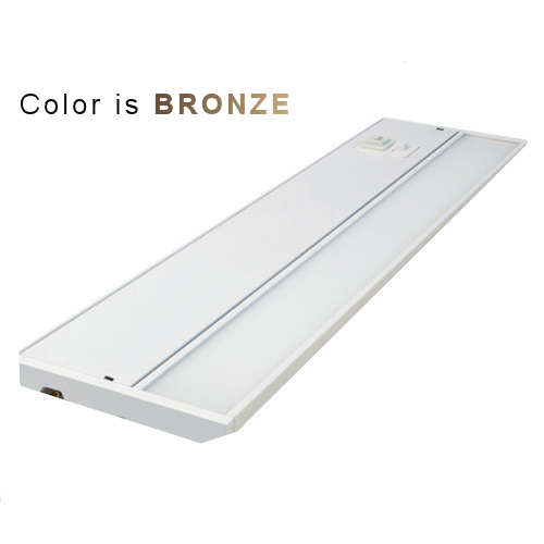 Product image for GM Lighting UCTUN-24-BZ 24" TUNABLETask&#8482; 120V LED Undercabinet Light, 2700/3000K/4000K, Bronze