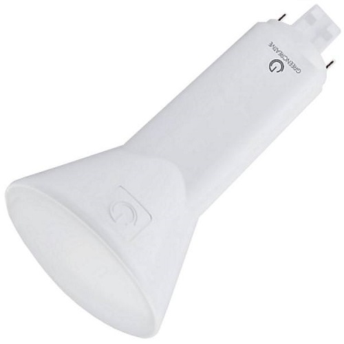 Product image for Green Creative 98406 5.5PLSV/840/HBY/GX23 5.5W LED Vertical Hybrid Bypass PLS Lamp, 120-277V, 620 Lumens, 4000K, Non-Enclosed